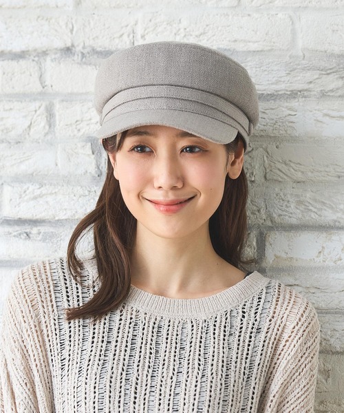 Honeys（ハニーズ）の「マリンキャスケット（キャスケット・レディース・アイボリー/ブラック/グレー・FREE）」の11枚目の写真