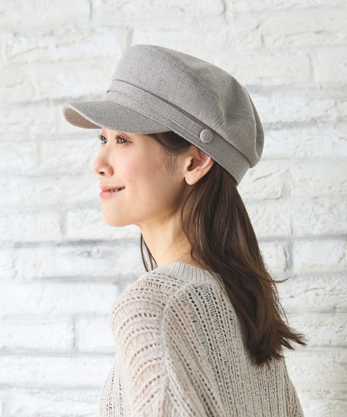 Honeys（ハニーズ）の「マリンキャスケット（キャスケット・レディース・アイボリー/ブラック/グレー・FREE）」の12枚目の写真