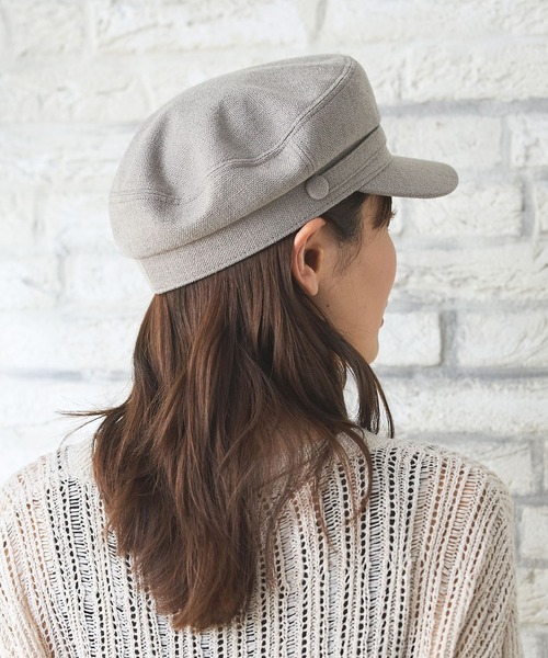 Honeys（ハニーズ）の「マリンキャスケット（キャスケット・レディース・アイボリー/ブラック/グレー・FREE）」の13枚目の写真