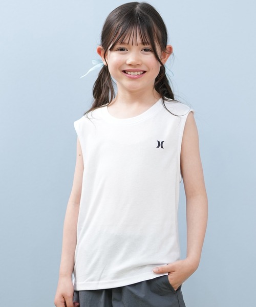 Hurley （ハーレー）の「Hurley/ハーレー SQUARE LOGO SL キッズ タンクトップ BCSL251090（タンクトップ・キッズ・ブラック/ホワイト・130cm/140cm/150cm/160cm）」の2枚目の写真