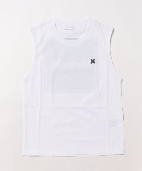 Hurley （ハーレー）の「Hurley/ハーレー SQUARE LOGO SL キッズ タンクトップ BCSL251090（タンクトップ・キッズ・ブラック/ホワイト・130cm/140cm/150cm/160cm）」の12枚目の写真