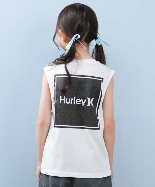 Hurley （ハーレー）の「Hurley/ハーレー SQUARE LOGO SL キッズ タンクトップ BCSL251090（タンクトップ・キッズ・ブラック/ホワイト・130cm/140cm/150cm/160cm）」の4枚目の写真