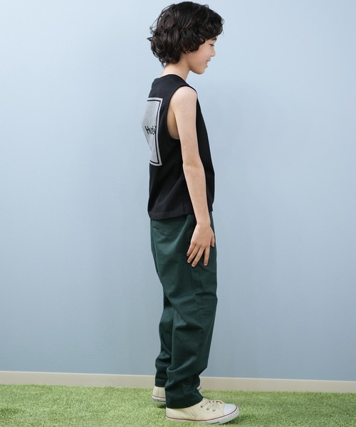 Hurley （ハーレー）の「Hurley/ハーレー SQUARE LOGO SL キッズ タンクトップ BCSL251090（タンクトップ・キッズ・ブラック/ホワイト・130cm/140cm/150cm/160cm）」の11枚目の写真