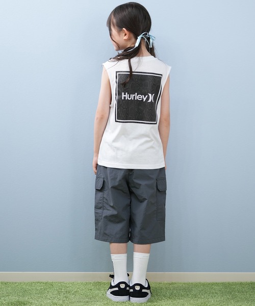 Hurley （ハーレー）の「Hurley/ハーレー SQUARE LOGO SL キッズ タンクトップ BCSL251090（タンクトップ・キッズ・ブラック/ホワイト・130cm/140cm/150cm/160cm）」の6枚目の写真