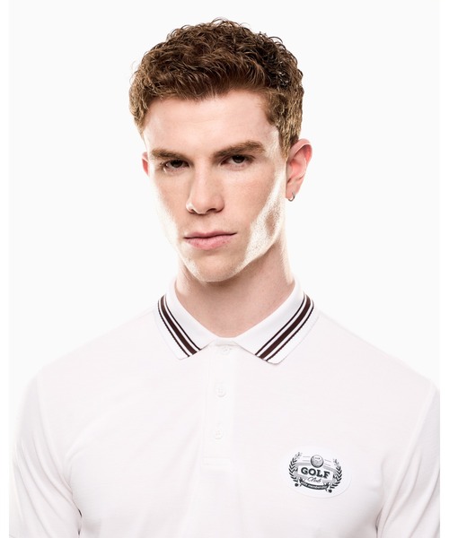 EMPORIO ARMANI EA7（エンポリオアルマーニイーエーセブン）の「<オンライン限定>【エンポリオ アルマーニ EA7】Golf Club ポロシャツ ストレッチコットン／モダール混紡ジャージー（ポロシャツ・メンズ・ホワイト/グリーン系・MEDIUM/SMALL/X-LARGE/XX-LARGE/LARGE/X-SMALL）」の5枚目の写真