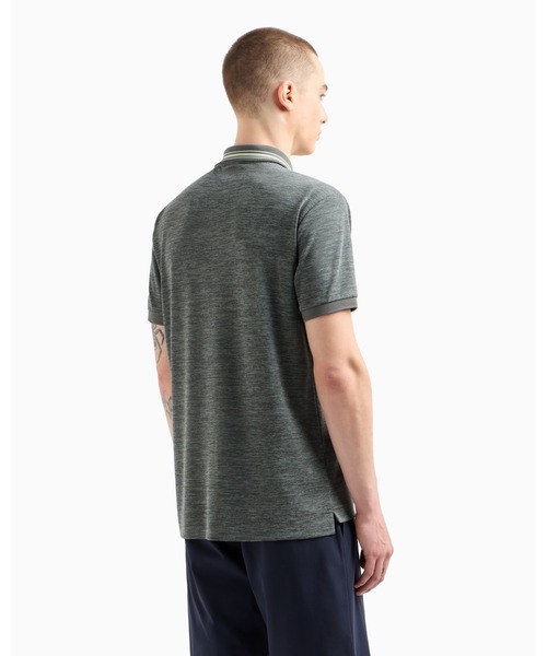 EMPORIO ARMANI EA7（エンポリオアルマーニイーエーセブン）の「<オンライン限定>【エンポリオ アルマーニ EA7】Golf Club ポロシャツ ストレッチコットン／モダール混紡ジャージー（ポロシャツ・メンズ・ホワイト/グリーン系・MEDIUM/SMALL/X-LARGE/XX-LARGE/LARGE/X-SMALL）」の8枚目の写真