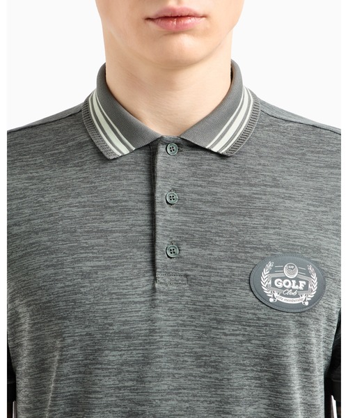 EMPORIO ARMANI EA7（エンポリオアルマーニイーエーセブン）の「<オンライン限定>【エンポリオ アルマーニ EA7】Golf Club ポロシャツ ストレッチコットン／モダール混紡ジャージー（ポロシャツ・メンズ・ホワイト/グリーン系・MEDIUM/SMALL/X-LARGE/XX-LARGE/LARGE/X-SMALL）」の9枚目の写真