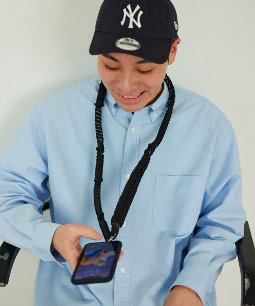 A SCENE(エーシーン)の「A SCENE/エーシーン DESIGN PARACORD SHOULDER デザインパラコードショルダー(スマホグッズ・メンズ・ブラック/その他/シルバー/イエロー/ピンク・ONE SIZE)」の12枚目の写真