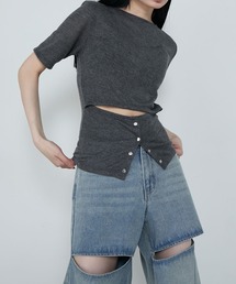 le ELMi | Front snap design tops / フロントスナップ デザイントップス(Tシャツ/カットソー)