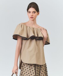 GRACE CLASS | ラッフルトリミングブラウス(シャツ/ブラウス)