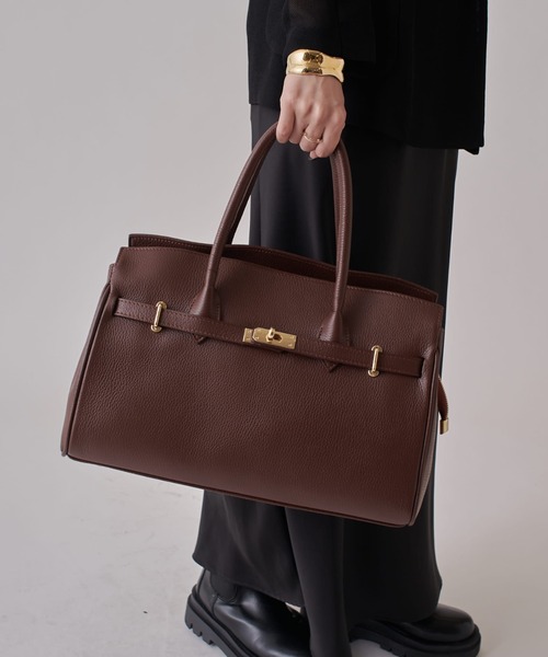 Lui's（ルイス）の「MILLELA FIRENZE ミディアムハンドバッグ（ハンドバッグ・レディース・ダークブラウン/ブラック・FREE）」の19枚目の写真