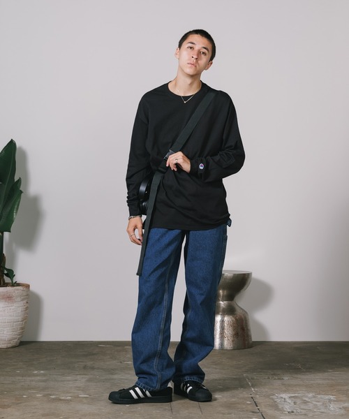 Champion(チャンピオン)の「Champion / 5.2oz OVER SIZE LONGSLEEVE T-SHIRTS / CC8C 秋服 冬服(Tシャツ/カットソー・メンズ・ブラック/グレー/ネイビー/ホワイト・XL/L/M/S)」の9枚目の写真