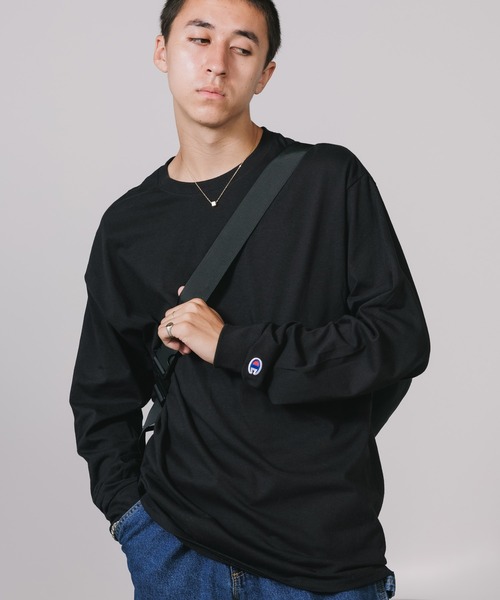 Champion(チャンピオン)の「Champion / 5.2oz OVER SIZE LONGSLEEVE T-SHIRTS / CC8C 秋服 冬服(Tシャツ/カットソー・メンズ・ブラック/グレー/ネイビー/ホワイト・XL/L/M/S)」の7枚目の写真