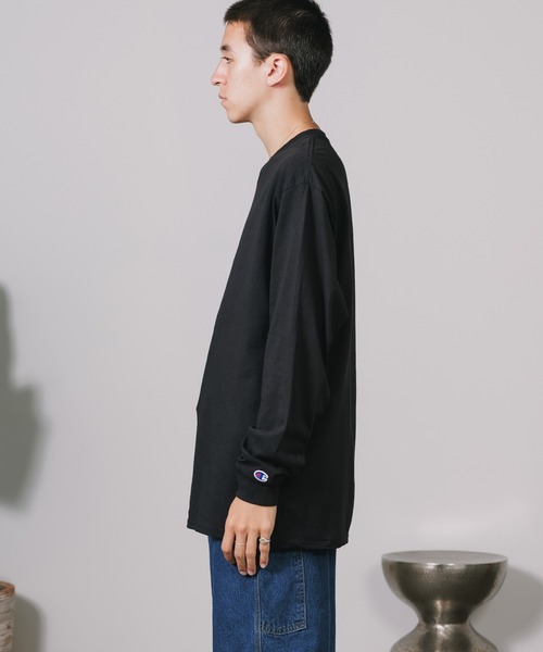 Champion(チャンピオン)の「Champion / 5.2oz OVER SIZE LONGSLEEVE T-SHIRTS / CC8C 秋服 冬服(Tシャツ/カットソー・メンズ・ブラック/グレー/ネイビー/ホワイト・XL/L/M/S)」の5枚目の写真