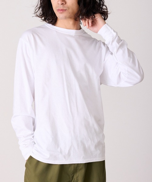 Champion(チャンピオン)の「Champion / 5.2oz OVER SIZE LONGSLEEVE T-SHIRTS / CC8C 秋服 冬服(Tシャツ/カットソー・メンズ・ブラック/グレー/ネイビー/ホワイト・XL/L/M/S)」の20枚目の写真