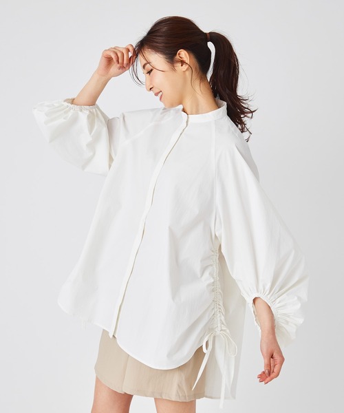 ever closet（エバークローゼット）の「ボリュームスリーブブラウス（シャツ/ブラウス・レディース・ホワイト/ブラック・F）」の5枚目の写真