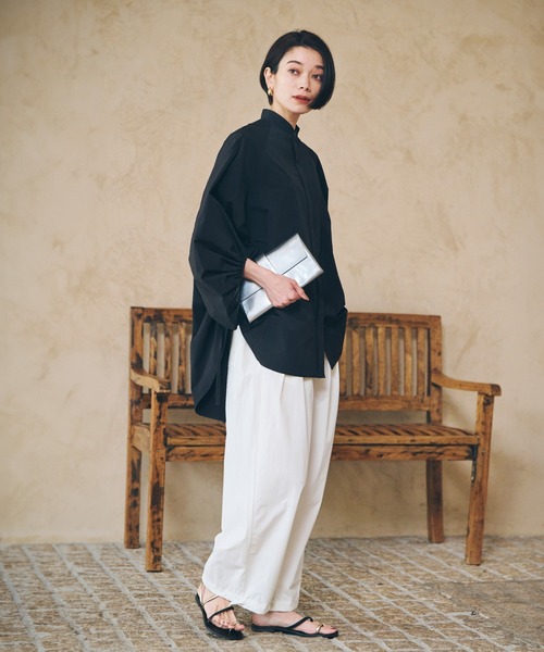 ever closet（エバークローゼット）の「ボリュームスリーブブラウス（シャツ/ブラウス・レディース・ホワイト/ブラック・F）」の10枚目の写真