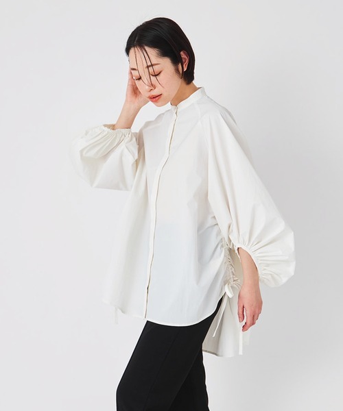 ever closet（エバークローゼット）の「ボリュームスリーブブラウス（シャツ/ブラウス・レディース・ホワイト/ブラック・F）」の7枚目の写真