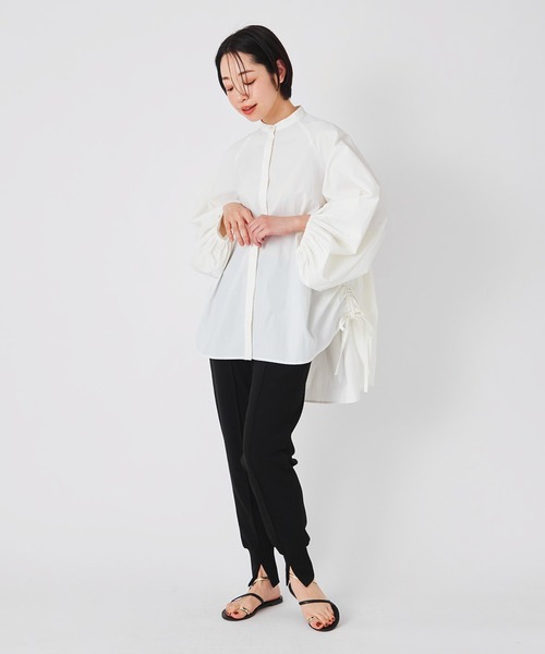 ever closet（エバークローゼット）の「ボリュームスリーブブラウス（シャツ/ブラウス・レディース・ホワイト/ブラック・F）」の8枚目の写真