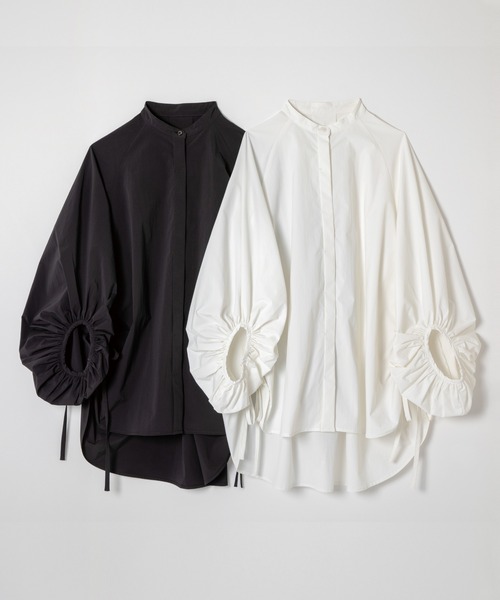 ever closet（エバークローゼット）の「ボリュームスリーブブラウス（シャツ/ブラウス・レディース・ホワイト/ブラック・F）」の14枚目の写真