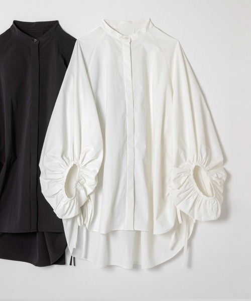 ever closet（エバークローゼット）の「ボリュームスリーブブラウス（シャツ/ブラウス・レディース・ホワイト/ブラック・F）」の16枚目の写真