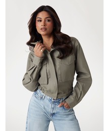 Guess | YASMINE Crop Pockets Jacket アウター レディース(その他アウター)