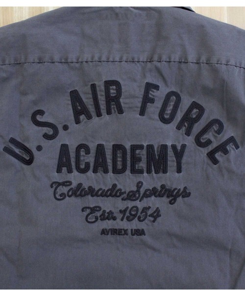 AVIREX（アヴィレックス）の「FADED WORK SHIRT 'USAFA'（シャツ/ブラウス・メンズ・チャコールグレー/グリーン・M/L/XL/XXL）」の10枚目の写真