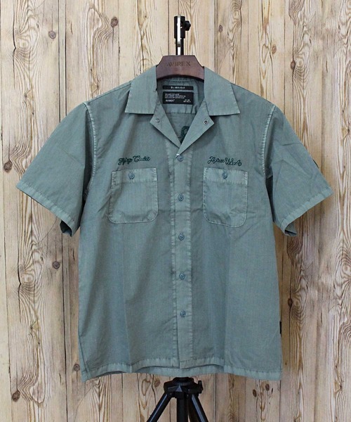 AVIREX（アヴィレックス）の「FADED WORK SHIRT 'USAFA'（シャツ/ブラウス・メンズ・チャコールグレー/グリーン・M/L/XL/XXL）」の3枚目の写真