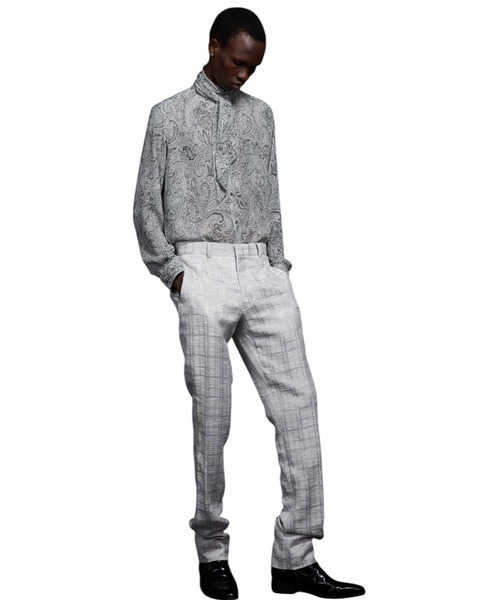 GalaabenD（ガラアーベント）の「Matte Paisley Ribbon Shirt マットペイズリーリボンシャツ（シャツ/ブラウス・メンズ・ホワイト/ブラック・44/46/48）」の6枚目の写真