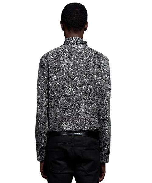 GalaabenD（ガラアーベント）の「Matte Paisley Ribbon Shirt マットペイズリーリボンシャツ（シャツ/ブラウス・メンズ・ホワイト/ブラック・44/46/48）」の9枚目の写真