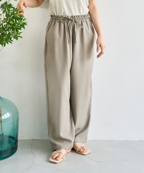 mil（ミル）の「【再生産】【UVケア・接触冷感】リラックスワイドパンツ（その他パンツ・レディース・モカ/サックスブルー/ブラック/チャコールグレー/グレイッシュベージュ/アッシュブラウン・M-Regular/S-Short/M-Short/S-Regular）」の3枚目の写真