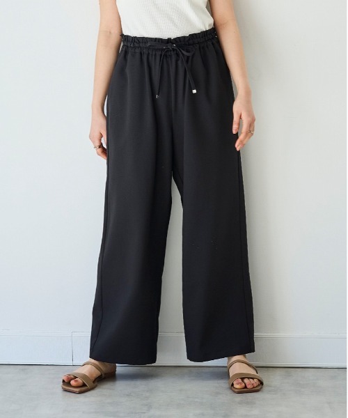 mil（ミル）の「【再生産】【UVケア・接触冷感】リラックスワイドパンツ（その他パンツ・レディース・モカ/サックスブルー/ブラック/チャコールグレー/グレイッシュベージュ/アッシュブラウン・M-Regular/S-Short/M-Short/S-Regular）」の2枚目の写真