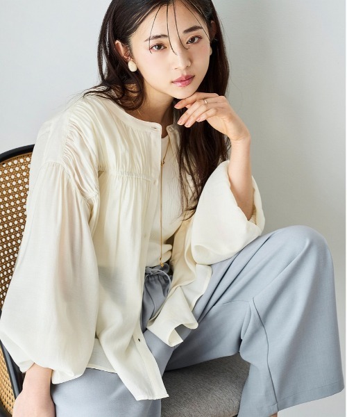 mil（ミル）の「【再生産】【UVケア・接触冷感】リラックスワイドパンツ（その他パンツ・レディース・モカ/サックスブルー/ブラック/チャコールグレー/グレイッシュベージュ/アッシュブラウン・M-Regular/S-Short/M-Short/S-Regular）」の9枚目の写真