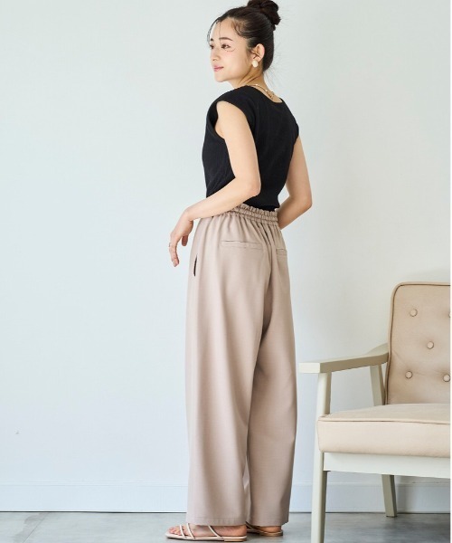 mil（ミル）の「【再生産】【UVケア・接触冷感】リラックスワイドパンツ（その他パンツ・レディース・モカ/サックスブルー/ブラック/チャコールグレー/グレイッシュベージュ/アッシュブラウン・M-Regular/S-Short/M-Short/S-Regular）」の19枚目の写真