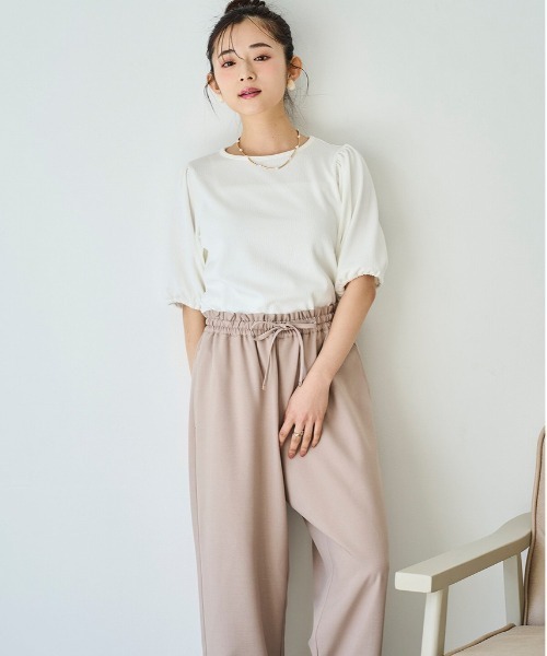 mil（ミル）の「【再生産】【UVケア・接触冷感】リラックスワイドパンツ（その他パンツ・レディース・モカ/サックスブルー/ブラック/チャコールグレー/グレイッシュベージュ/アッシュブラウン・M-Regular/S-Short/M-Short/S-Regular）」の16枚目の写真