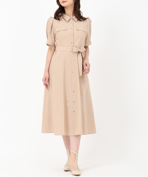 MISCH MASCH(ミッシュマッシュ)の「パフスリーブポケットシャツワンピース(ワンピース・レディース・ブラック/ベージュ/ブルー・S/M)」の21枚目の写真