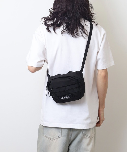 WILD THINGS(ワイルドシングス)の「WILD THINGS ウェビング ミニショルダーバッグ(ショルダーバッグ・メンズ・ブラック/オリーブ/ベージュ/グレー・FREE)」の21枚目の写真
