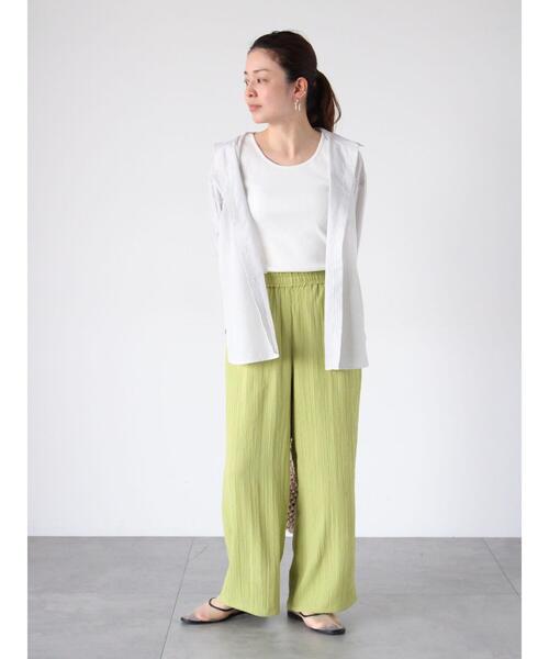 Lugnoncure（ルノンキュール）の「ストライプジャカードイージーパンツ（その他パンツ・レディース・ブラック/オフホワイト/チャコールグレー/イエロー・F）」の22枚目の写真