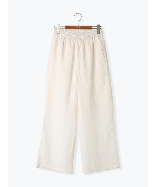 Lugnoncure（ルノンキュール）の「ストライプジャカードイージーパンツ（その他パンツ・レディース・ブラック/オフホワイト/チャコールグレー/イエロー・F）」の12枚目の写真