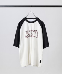 韓国ストリート ハート / メタル文字 グランジロゴ Y2K ビッグシルエット半袖Tシャツ メンズ レディース