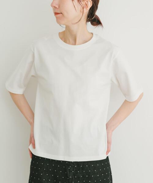 ITEMS URBANRESEARCH（アイテムズ アーバンリサーチ）の「ベーシック半袖Tシャツ（Tシャツ/カットソー・レディース・ブラック/イエロー/ホワイト・FREE）」の4枚目の写真