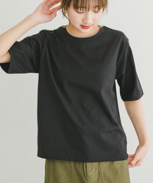 ITEMS URBANRESEARCH（アイテムズ アーバンリサーチ）の「ベーシック半袖Tシャツ（Tシャツ/カットソー・レディース・ブラック/イエロー/ホワイト・FREE）」の9枚目の写真