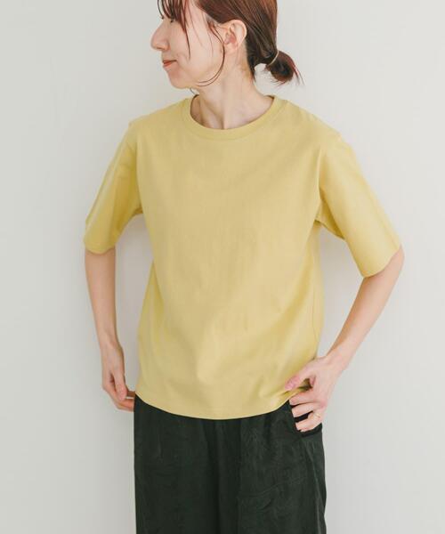 ITEMS URBANRESEARCH（アイテムズ アーバンリサーチ）の「ベーシック半袖Tシャツ（Tシャツ/カットソー・レディース・ブラック/イエロー/ホワイト・FREE）」の16枚目の写真