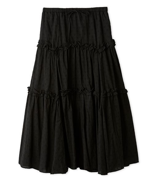 FURFUR(ファーファー)の「フレアデザインスカート(スカート・レディース・ホワイト/ライトブルー/ブラック・FREE)」の2枚目の写真