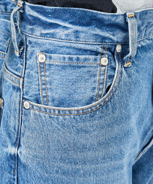 NEEDBY heritage(ニードバイヘリテージ)の「【NEEDBY heritage|ニードバイヘリテージ】KOH(コー)/スーパーワイドデニム/UNISEX(デニムパンツ・メンズ・ブラック/インディゴブルー・29/31/33)」の12枚目の写真
