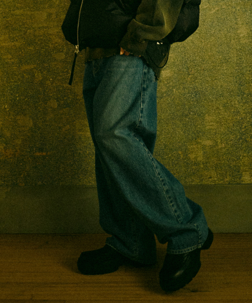 NEEDBY heritage(ニードバイヘリテージ)の「【NEEDBY heritage|ニードバイヘリテージ】KOH(コー)/スーパーワイドデニム/UNISEX(デニムパンツ・メンズ・ブラック/インディゴブルー・29/31/33)」の16枚目の写真