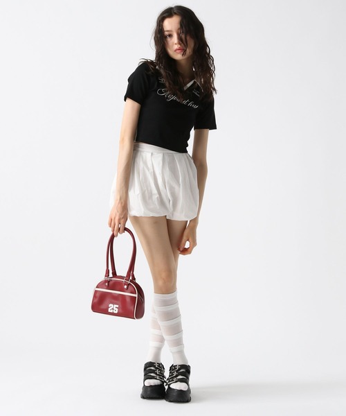 FOREVER 21(フォーエバー トゥエンティーワン)の「【2025SS】スキッパー配色Tシャツ(Tシャツ/カットソー・レディース・ホワイト/ネイビー/ブラック・SMALL/MEDIUM)」の10枚目の写真