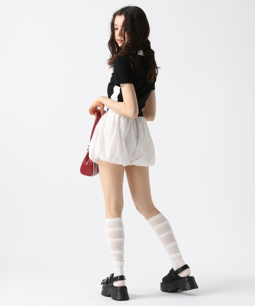 FOREVER 21(フォーエバー トゥエンティーワン)の「【2025SS】スキッパー配色Tシャツ(Tシャツ/カットソー・レディース・ホワイト/ネイビー/ブラック・SMALL/MEDIUM)」の12枚目の写真