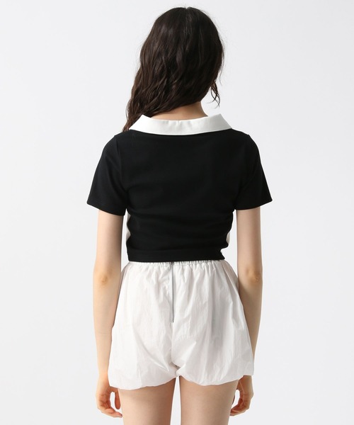 FOREVER 21(フォーエバー トゥエンティーワン)の「【2025SS】スキッパー配色Tシャツ(Tシャツ/カットソー・レディース・ホワイト/ネイビー/ブラック・SMALL/MEDIUM)」の17枚目の写真