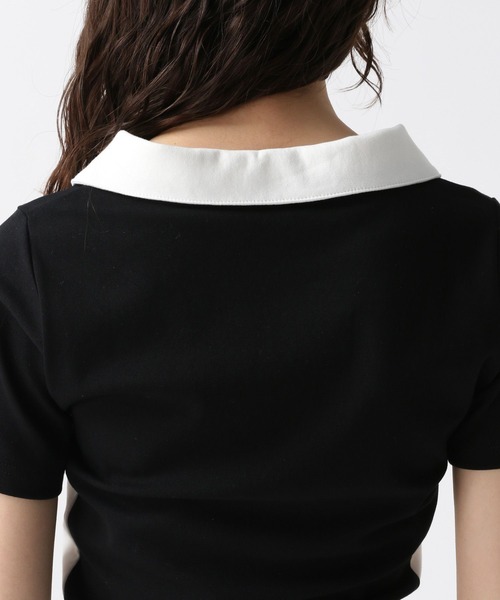 FOREVER 21(フォーエバー トゥエンティーワン)の「【2025SS】スキッパー配色Tシャツ(Tシャツ/カットソー・レディース・ホワイト/ネイビー/ブラック・SMALL/MEDIUM)」の18枚目の写真